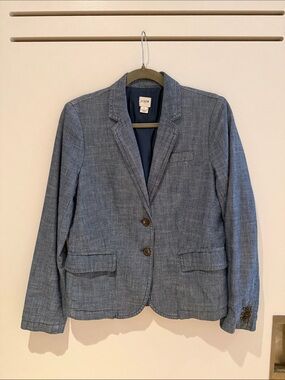 J. Crew Chambray Blazer - Size 6